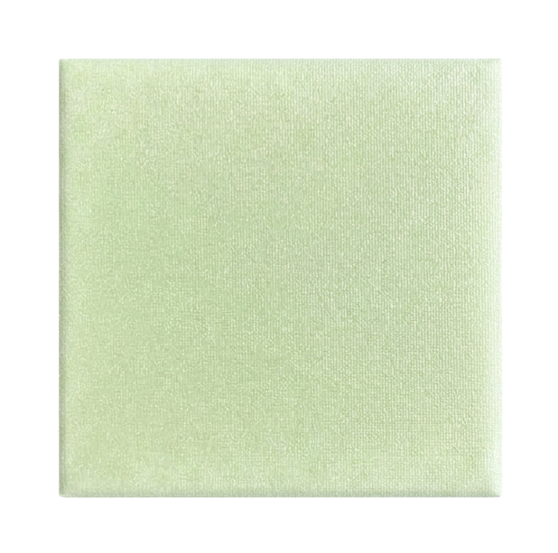 Close-up of a glow in the dark ceramic stone with a textured surface