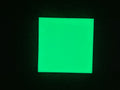 Green illuminated ceramic glow tile for landscaping